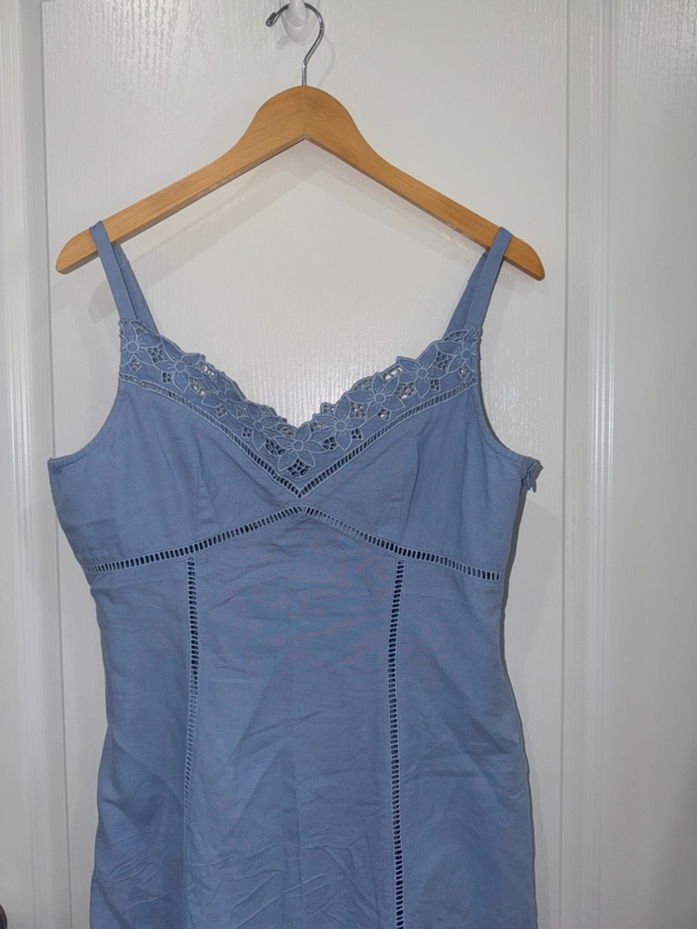 Madewell Sweetheart Midi Dress in Linen-Cotton Blend size 12 Cottagecore - Picture 4 of 8